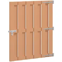 vidaXL Tuinpoort 100 x 112 cm WPC en Aluminium Bruin