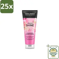 John Frieda 25 x – Conditioner – Vibrant Shine Colour – Glansversterkend – 250 ml - Wasstrips - Haarverzorging - Glansversterking - Haarkleur - Haarcrème - Haarverzorging Voor Geverfd Haar