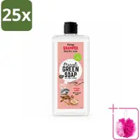 Marcel's Green Soap 25 x - Shampoo - Argan & Oudh - Versterkt & verzorgt - 300 ml - Bulkverpakking - Haarverzorging - Douchemop - Natuurlijke shampoo