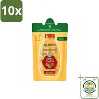 Garnier 10 x - Loving Blends - Shampoo Refill - Honing Goud - Beschadigd & Breekbaar Haar - 250 ml - Wasstrips - Honing Shampoo - Haar Herstellen - Beschadigd Haar - Haarbreuk - Gespleten Punten