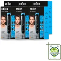 Braun 6 x - Trimset - 7-in-1 - 1 Trim Apparaat - 6 Opzetstukken - Grootverpakking - Vaatwasstrips - Baard Trimmer - Gezichtshaar Trimmer - Neushaar Trimmer - Scheermes - Baard Onderhoud