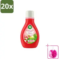 Air Wick 20 x – Luchtverfrisser – Actieve Wiek Framboos & Bloesem – 375 ml - Bulkverpakking - Luchtverfrisser - Douchemop - Geur