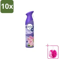 Febreze 10 x – Luchtspray – Mount Fuji Breeze – 185 ml - Bulkverpakking - Luchtverfrisser spray - Douchemop - Geurverwijdering