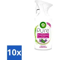 Air Wick 10 x Pure - Luchtverfrisser Spray - Essentiële Oliën - Lavendel - 250ml - Voordeelverpakking - 10 stuks