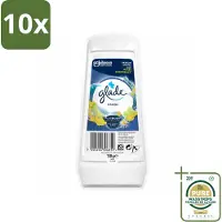 Glade 10 x - Gel - Marine - 150 g - Wasstrips - Luchtverfrisser - Fris Geur - Maritieme Geur - Geur Gel - Badkamer Geur