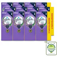 Glade 12 x - Touch & Fresh Navulling - Tranquil Lavender & Aloë - 2 × 10 ml - Grootverpakking - Vaatwasstrips - Geur - Ontspanning - Frisse Geur - Natuurlijke Geur - Kalme Geur