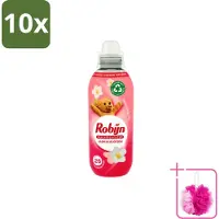 Robijn 10 x – Wasverzachter – Jasmijn Bloesem – 650 ml - Bulkverpakking - Wasverzachter jasmijn bloesem - Douchemop - Wasverzachter jasmijn