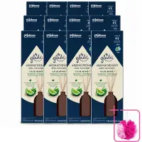 Glade 12 x - Geurstokjes Calm Mind - Aromatherapie Geurverspreiding - 80 ml - Bulkverpakking - Geurstokjes - Douchemop - Ontspanning