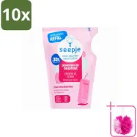 Seepje 10 x - Wasverzachter - Duurzaam & Frisse Geur - Navulling - Pioenroos en Cederhout - 30 Wasbeurten - 750 ml - Bulkverpakking - Wasverzachter - Douchemop - Natuurlijke wasverzachter