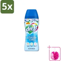 Dreft 5 x - Ultimate Care - Wasverzachter - Geurbooster - Gekleurde Was - Blauwe Droom - 15 Wasbeurten - Bulkverpakking - Wasmiddel - Douchemop - Geurbooster