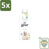 Lenor 5 x - Wasverzachter - Gevoelig - Milde Geur - 41 Wasbeurten - Wasstrips - Wasverzachter - Gevoelige Huid - Hypoallergenisch - Frisheid - Zachtheid