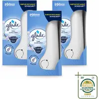 Glade 3 x - Houder Sense & Spray - Pure Clean Linen - 18 ml - Wasstrips - Luchtverfrisser - Geurverspreiding - Geurhouder - Geurautomatisch - Geur In Badkamer
