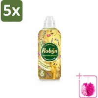 Robijn 5 x – Wasverzachter – Bohemian Blossom – 765 ml - Bulkverpakking - Wasverzachter - Douchemop - Bloemige geur