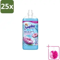 Soupline 25 x – Wasverzachter – Nevel van Frisheid – 1,35 L - Bulkverpakking - Wasverzachter - Douchemop - Nevel van frisheid