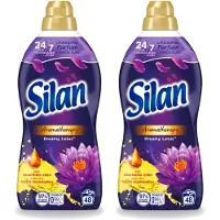 Silan 2 x Aromatherapy - Wasverzachter - Dreamy Lotus - Essentiële Oliën en Langdurige Parfum - 48 Wasbeurten - 1.056L - Voordeelverpakking - 2 stuks