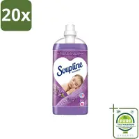 Soupline 20 x - Wasverzachter - Lavendel - 56 Wasbeurten - 1.3L - Grootverpakking - Vaatwasstrips - Wasverzachter - Wasgoed Verzachten - Lavendel Geur - Wasgoed Verzorgen - Wasverzachter Lavendel