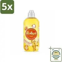 Robijn 5 x – Wasverzachter – Zwitsal – 1,1 L - Wasstrips - Wasverzachter Zwitsal - Wasverzachter - Wasverzachter Zwitsal 55 Wasbeurten - Wasverzachter Zwitsal 1.1 L - Wasverzachter Zwitsal 1100 Ml