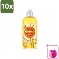Robijn 10 x – Wasverzachter – Zwitsal – 1,1 L - Bulkverpakking - Wasverzachter - Douchemop - Wasgeur