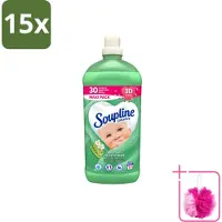 Soupline 15 x - Wasverzachter - Aloë Vera Concentraat - 77 Wasbeurten - Bulkverpakking - Wasverzachter aloë vera - Douchemop - Wasverzachter voor kleding