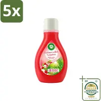 Air Wick 5 x – Luchtverfrisser – Actieve Wiek Framboos & Bloesem – 375 ml - Wasstrips - Luchtverfrisser - Geur - Framboos En Bloesem - Actieve Wiek - Geurverspreiding