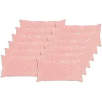 vidaXL Kussensloop 12 st HEERLEN Roze 40 x 80 cm Nep Konijnenbont