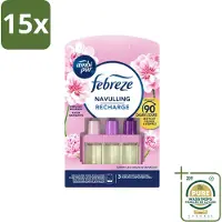Ambi Pur 15 x - 3Volution - Navulling - Vleugje Bloesem - 20 ml - Wasstrips - Luchtverfrisser - Geurverspreider - Bloemige Geur - Geurwisseling - Geurblindheid