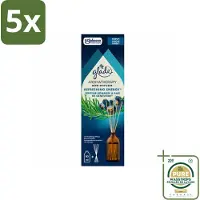 Glade 5 x - Geurstokjes Verfrissende Energie - Aromatherapie Geurverspreiding - 80 ml - Wasstrips - Geurstokjes - Aromatherapie - Energie - Geurverspreiding - Geur