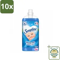 Soupline 10 x - Wasverzachter - Hemels Fris - 1350 ml - Wasstrips - Wasverzachter - Frisheid - Zachte Kleding - Wasgoed - Wasmiddel