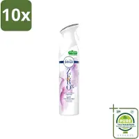 Febreze 10 x Spray - Zero % - Orchidee - Luchtverfrisser - 300ml - Grootverpakking - Vaatwasstrips - Luchtverfrisser - Geuren Verwijderen - Orchidee Geur - Frisse Geur - Zero %