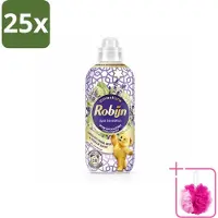 Robijn 25 x – Wasverzachter – Intense Spa Sensation – 765 ml - Bulkverpakking - Wasverzachter - Douchemop - Eucalyptus