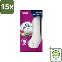 Glade 15 x - Houder Sense & Spray - Relaxing Zen - 18 ml - Grootverpakking - Vaatwasstrips - Geurverspreiding - Automatische Geur - Rustgevende Geur - Luchtverfrisser - Bewegingssensor