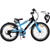 Volare Sportivo Kinderfiets - Jongens - 20 inch - Blauw - 7 versnellingen - Met gratis kabelslot
