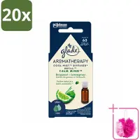 Glade 20 x – Aromatherapy Mist Diffuser Navulling – Calm Mind – 17,4 ml - Bulkverpakking - Aromatherapie - Douchemop - Ontspanning