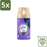 Glade 5 x - Automatische Spray - Tranquil Lavender & Aloë - 269 g - Wasstrips - Luchtverfrisser - Lavendel - Tranquil Lavender - Aloe Vera - Geur