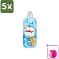 Robijn 5 x – Wasverzachter – Morgenfris – 1,1 L - Bulkverpakking - Wasverzachter - Douchemop - Wasverzachter morgenfris