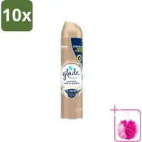 Glade 10 x – Luchtverfrisser Spray – Romantic Vanilla Blossom – 300 ml - Bulkverpakking - Luchtverfrisser - Douchemop - Geur spray