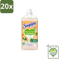 Soupline 20 x - Wasverzachter - Oranjebloesem - 52 Wasbeurten - 1.3L - Grootverpakking - Vaatwasstrips - Wasverzachter - Plantaardige Zachtheid - Oranje Bloesem - Zachte Was - Natuurlijke Zachtheid