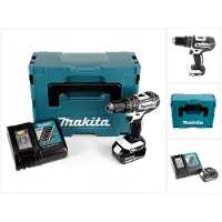 Makita DHP 482 RT1J W accu-slagboormachine 18 V 62 Nm + 1x accu 5,0 Ah + oplader in Makpac 2
