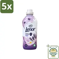 Lenor 5 x – Wasverzachter – Lavender & Kamille – 56 Wasbeurten – 1176 ml - Wasstrips - Wasverzachter - Lavendel - Kamille - Wasgeur - Wasverzachting