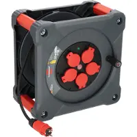 Brennenstuhl 9201500210, Zwart, Rood, Kunststof, 5 stopcontacten, Type E/F, Verlengkabel, 50 meter