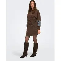 ONLY Maternity Jurk 'OLMBrooke' lichtblauw / bruin