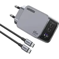 UGREEN 25871 oplader voor mobiele apparatuur Universeel Grijs AC Snel opladen Binnen