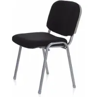 Hjh OFFICE XT 600 - Vergaderstoel / bezoekerstoel Zilver / Zwart
