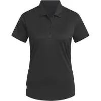 Adidas Functioneel shirt 'Women's Solid Performance Short Sleeve Polo' zwart