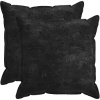 vidaXL Kussensloop 2 st HOUTEN Antraciet 65 x 65 cm Chenille Stof