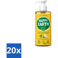 Happy Earth 20 x – Handzeep – 100% Natuurlijk Jasmine Ho Wood – 300 ml - Voordeelverpakking - 20 stuks