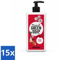 Marcel's Green Soap 15 x - Handzeep Argan & Oudh - Plantaardig & duurzaam - 500 ml - Voordeelverpakking - 15 stuks