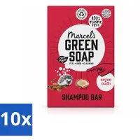 Marcels Green Soap Marcel's Green Soap - Shampoo Bar - Argan & Oudh - Versterkt en verzorgt - 90 gram - Voordeelverpakking - 10 stuks