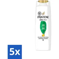 Pantene – Shampoo – Glad & Zijdeachtig – Voedt en versterkt – Voor kroeshaar – 225 ml - Voordeelverpakking - 5 stuks