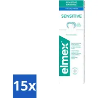 Elmex 15 x - Tandpasta - Gentle White - Triple Protection - 75 ml - Voordeelverpakking - 15 stuks